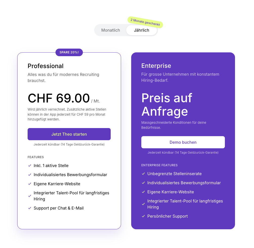 pricing